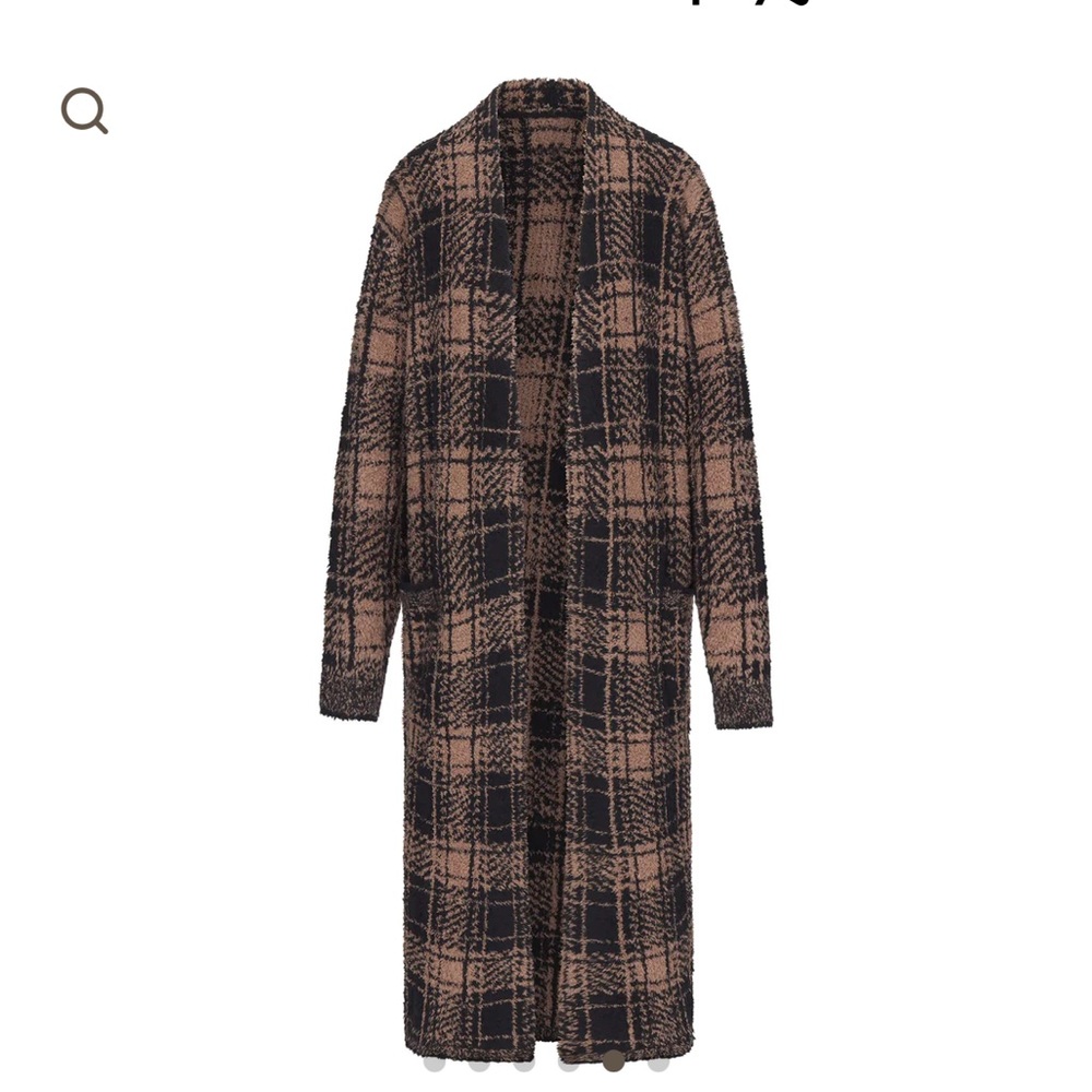 Skims sold out plaid unisex robe NWT!